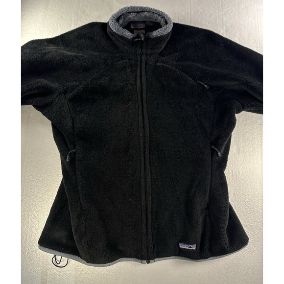 Patagonia Fleece Jacket Womens XL R2 Regulator Full Zip Black Sweater Fall 2007 - Picture 9 of 16